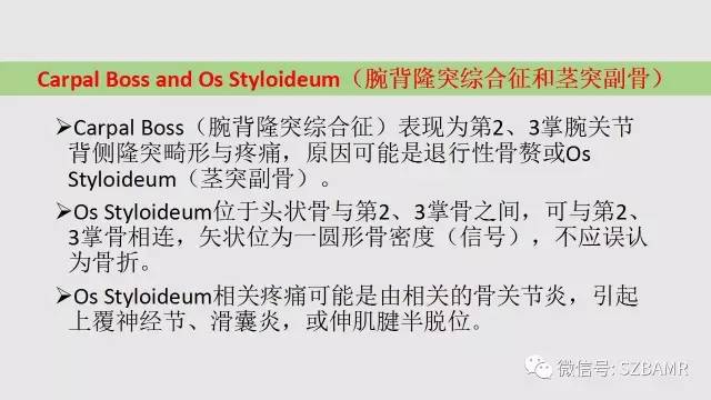 【PPT】腕、手磁共振成像正常解剖与变异