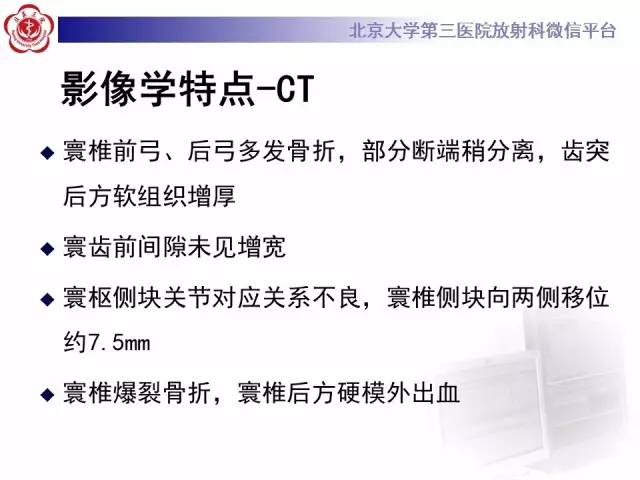 【病例】寰椎爆裂性骨折1例CT及MR