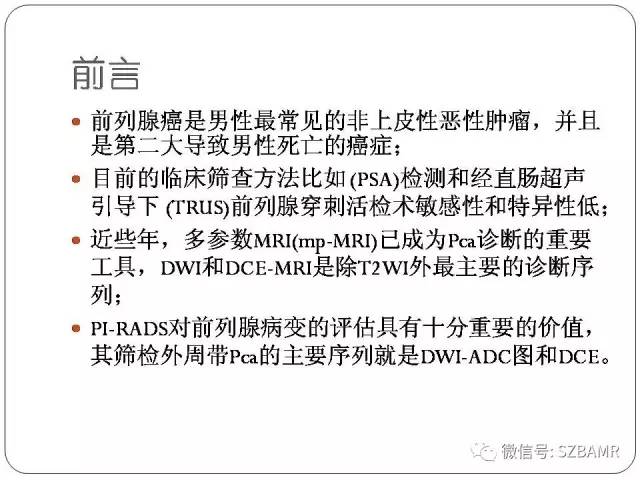 【PPT】前列腺周围带扩散受限的良性病变：诊断与鉴别诊断