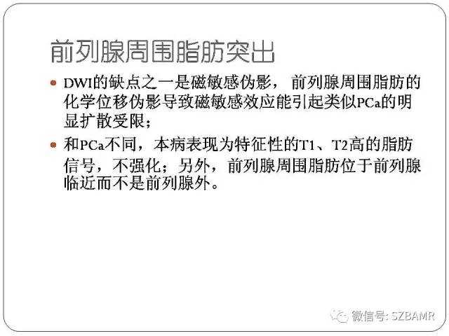 【PPT】前列腺周围带扩散受限的良性病变：诊断与鉴别诊断