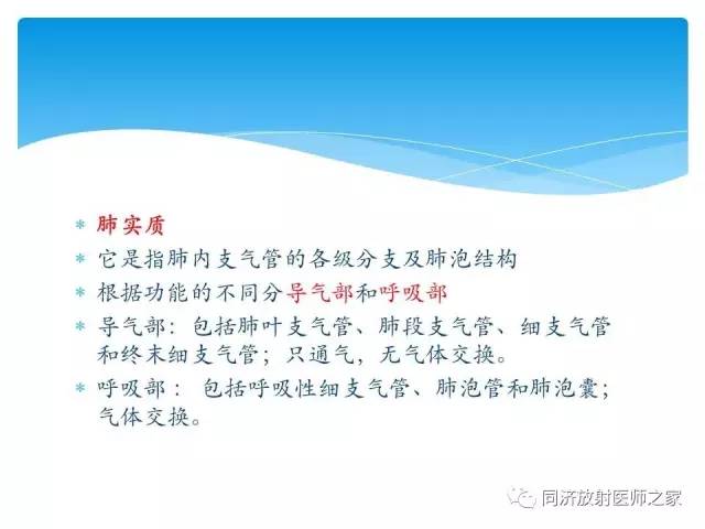 【PPT】肺实质与肺间质的梳理