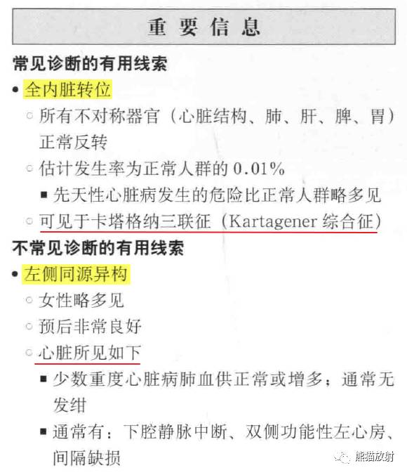 kartagener综合征、内脏异位综合征 kartagener综合征、内脏异位综合征