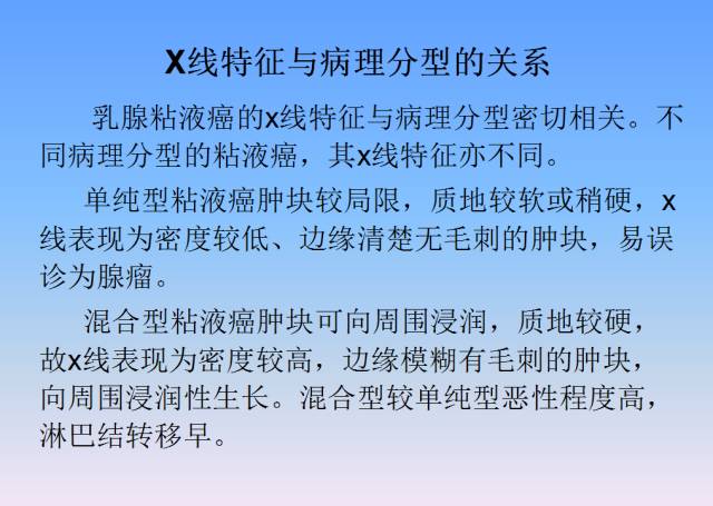 【病例】乳腺粘液腺癌1例X线钼靶影像表现