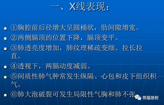 肺气肿的“千姿百态”! 肺气肿的“千姿百态”!