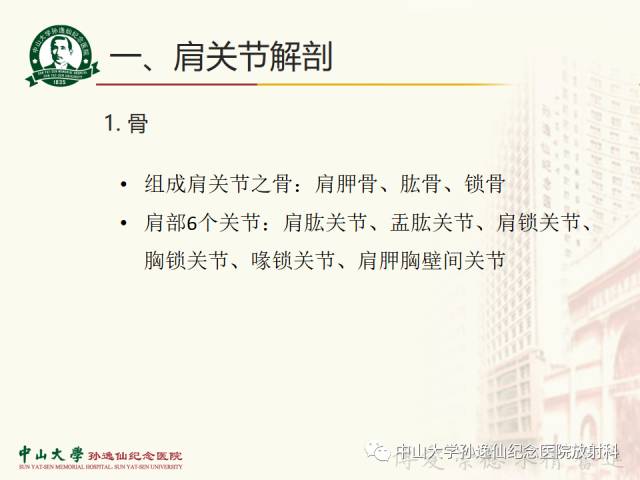 【PPT】肩关节解剖及常见病的MRI诊断