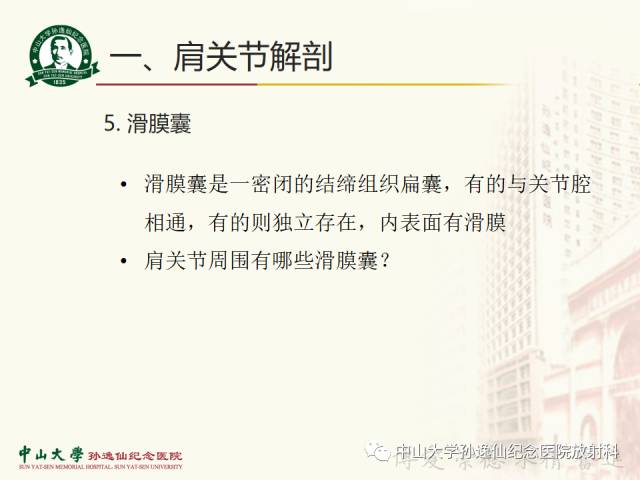 【PPT】肩关节解剖及常见病的MRI诊断
