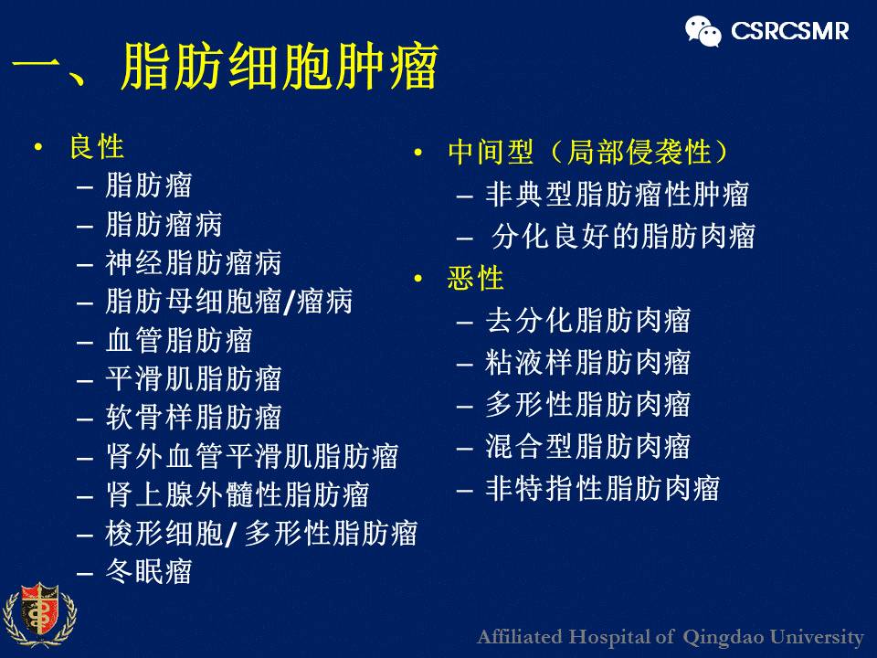 【PPT】软组织肿瘤影像学诊断价值