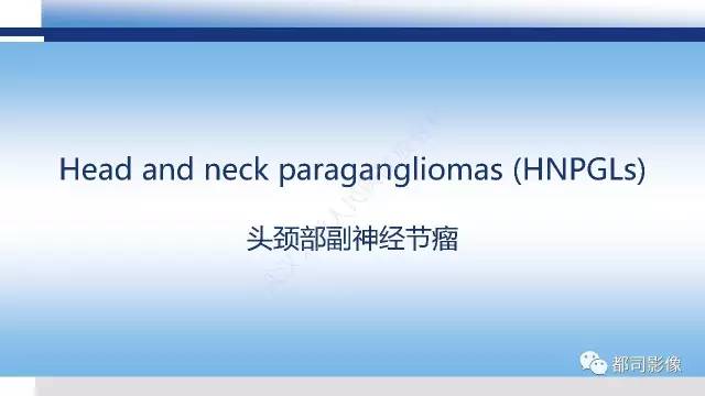 【PPT】头颈部副神经节瘤影像诊断