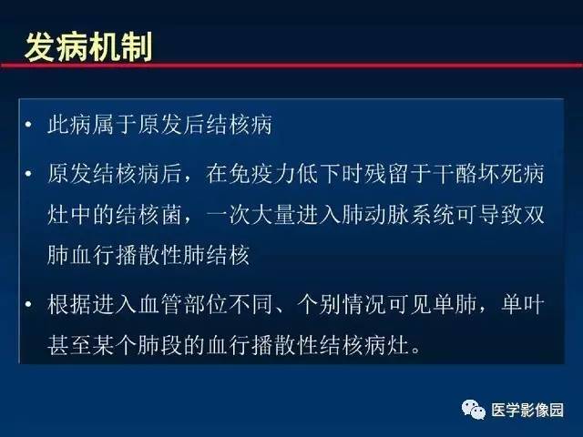 【PPT】血行播散性肺结核的影像诊断与鉴别