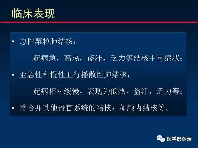 【PPT】血行播散性肺结核的影像诊断与鉴别