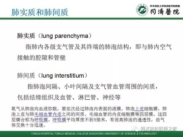 【PPT】间质性肺疾病的影响学表现