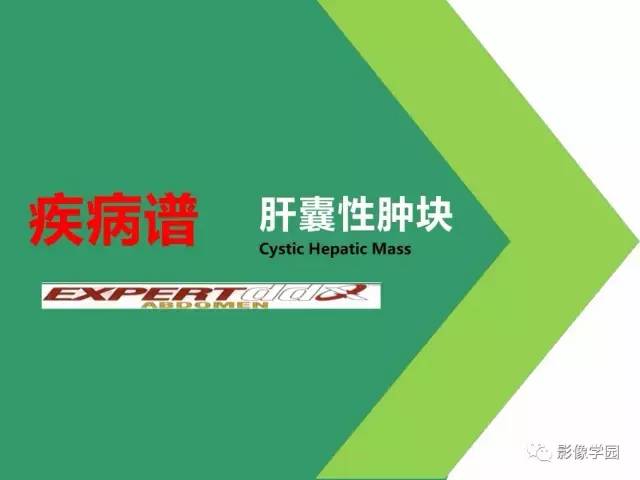 【PPT】疾病谱——肝囊性肿块