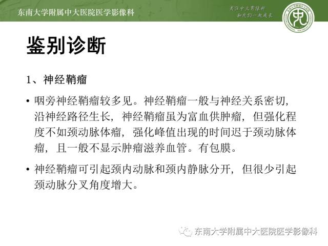 【病例】颈动脉体瘤1例CT影像表现