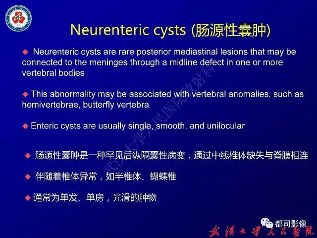 【PPT】纵隔囊性及囊样病变影像学诊断