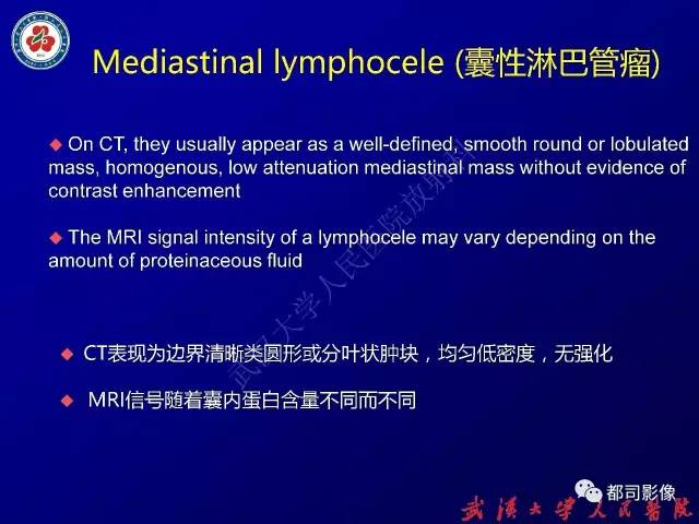【PPT】纵隔囊性及囊样病变影像学诊断