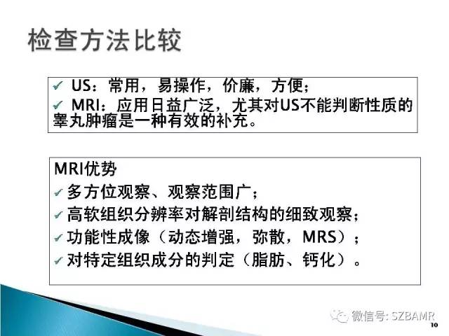 【PPT】睾丸肿瘤病变MR诊断