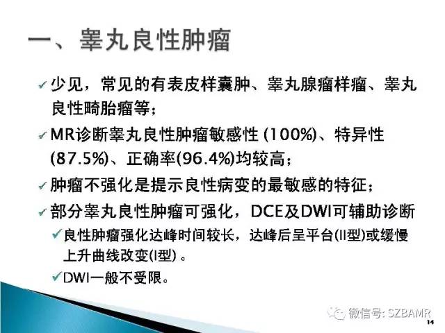 【PPT】睾丸肿瘤病变MR诊断