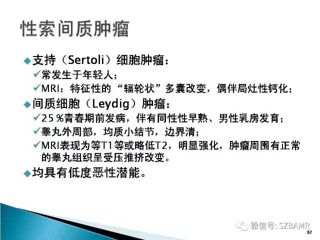 【PPT】睾丸肿瘤病变MR诊断