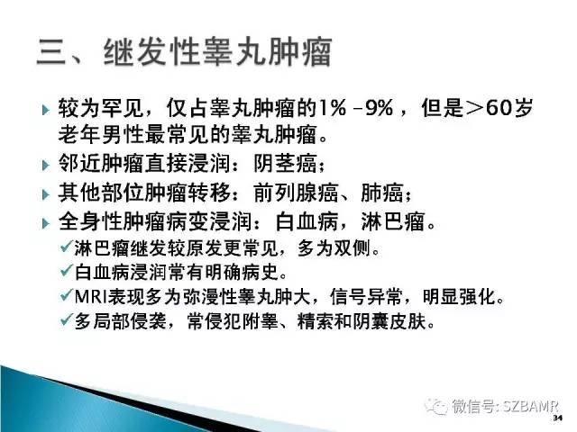 【PPT】睾丸肿瘤病变MR诊断