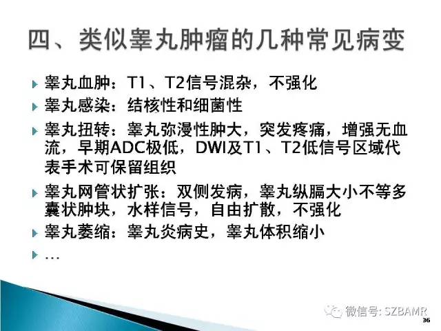 【PPT】睾丸肿瘤病变MR诊断
