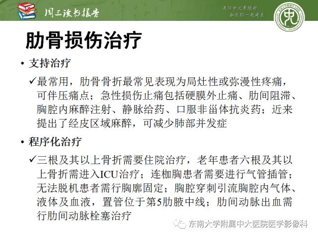 【PPT】创伤性肋骨损伤：类型、影像不足、并发症和治疗【RG精选】