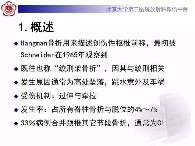 【病例】枢椎hangman骨折1例