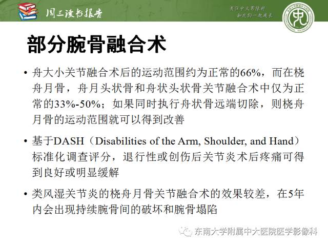 【PPT】腕关节炎术后影像评估