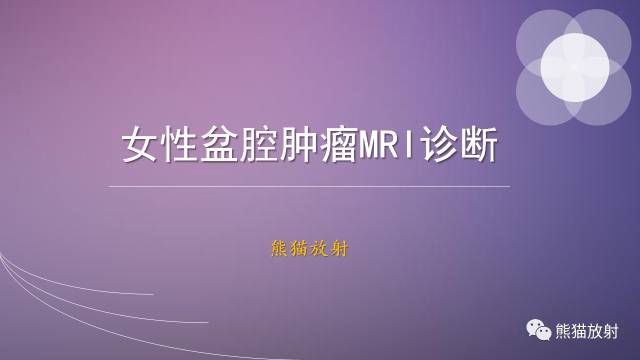 【PPT】女性盆腔肿瘤的MRI诊断