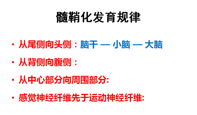 【PPT】髓鞘发育的MRI表现