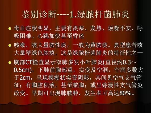 【PPT】肺炎克雷白杆菌肺炎影像学表现