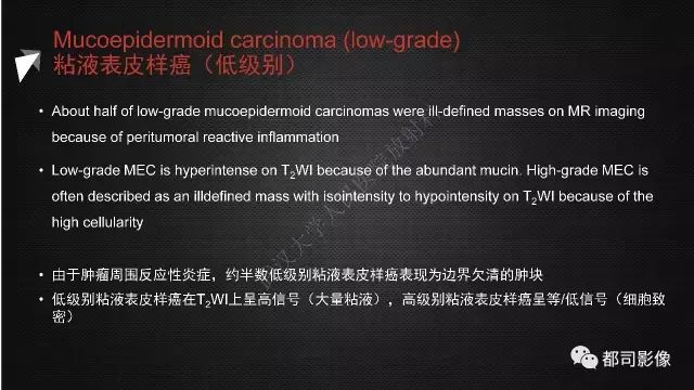 【PPT】腮腺囊性病变影像诊断