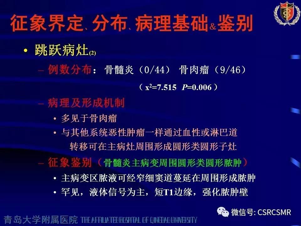 【PPT】长骨骨髓炎与骨肉瘤—MR征象对比观察