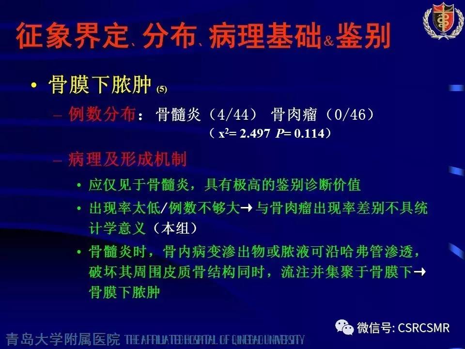 【PPT】长骨骨髓炎与骨肉瘤—MR征象对比观察