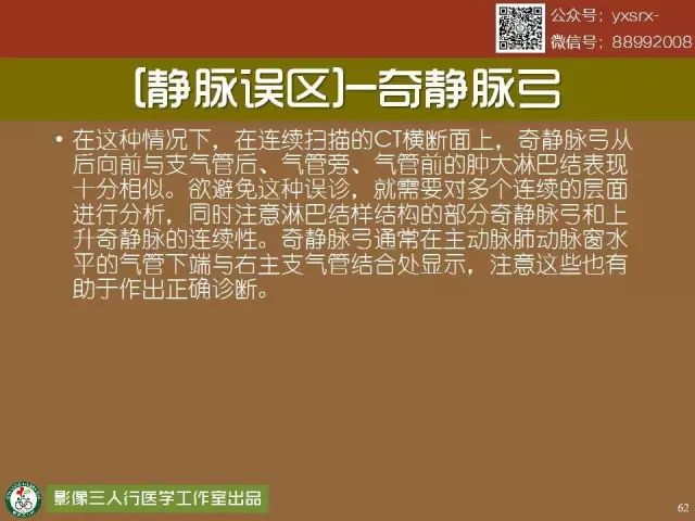 【PPT】纵隔内血管变异与CT诊断误区 【PPT】纵隔内血管变异与CT诊断误区