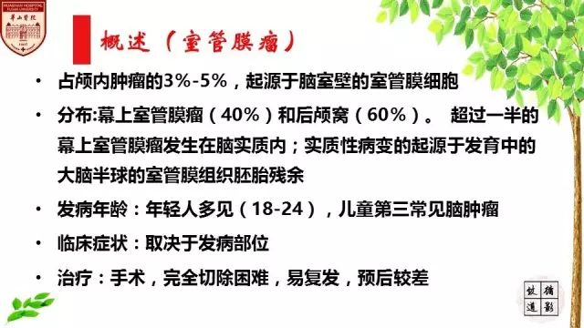【病例】室管膜瘤1例MR影像分析