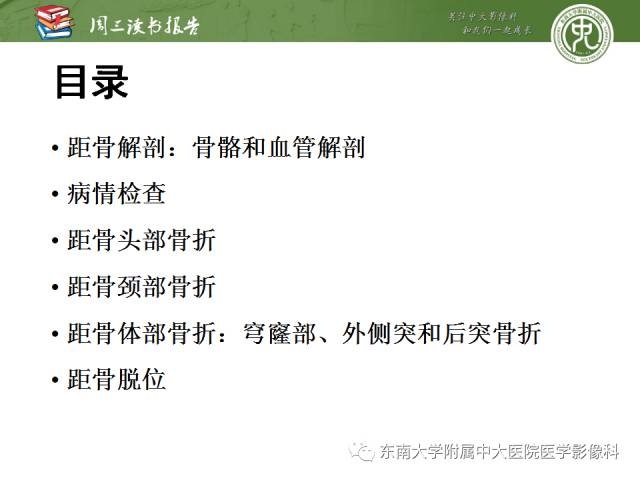 【PPT】距骨骨折与脱位：放射科医师及时诊断与分类指南