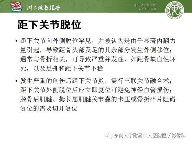 【PPT】距骨骨折与脱位：放射科医师及时诊断与分类指南