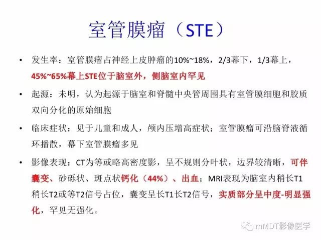 【PPT】侧脑室发育及常见肿瘤与肿瘤样病变的鉴别诊断