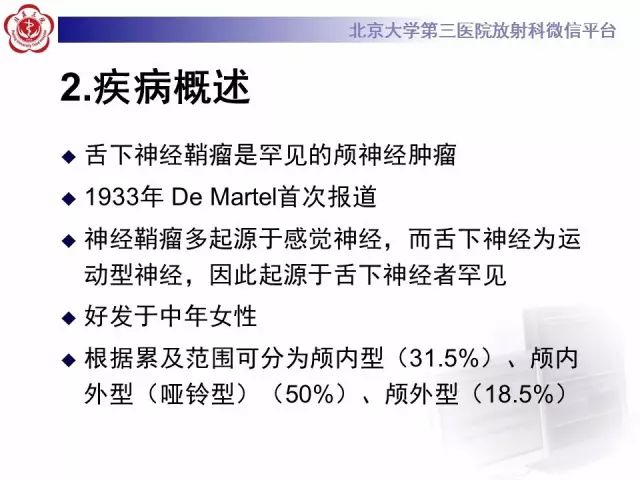 【病例】舌下神经鞘瘤2例MR影像表现