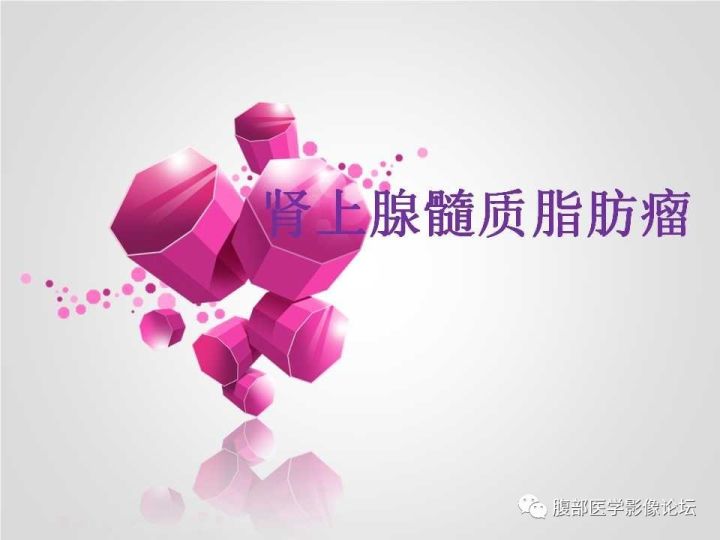 【病例】肾上腺髓质脂肪瘤1例CT及MR诊断与鉴别诊断