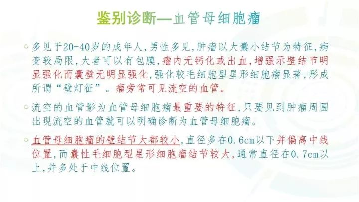 【PPT】毛细胞型星形细胞瘤MR诊断及鉴别诊断