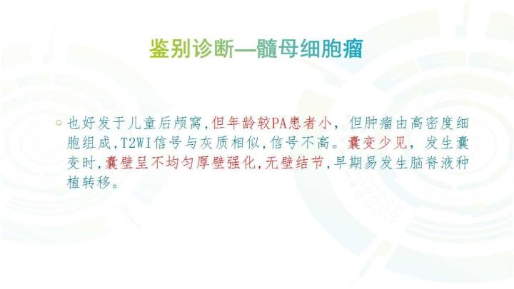【PPT】毛细胞型星形细胞瘤MR诊断及鉴别诊断