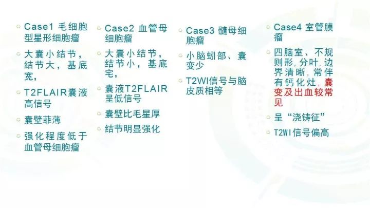【PPT】毛细胞型星形细胞瘤MR诊断及鉴别诊断