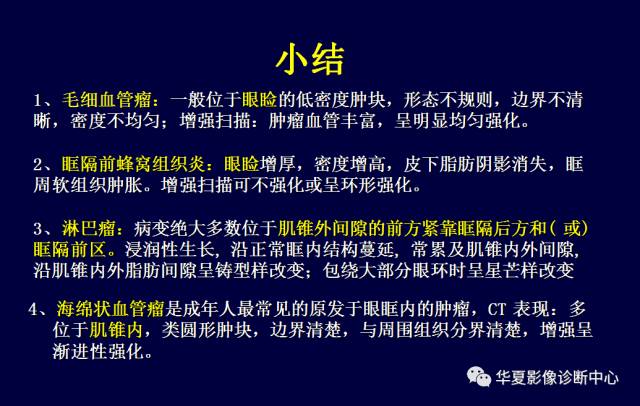 【PPT】常见眼眶内肿瘤的影像诊断分析