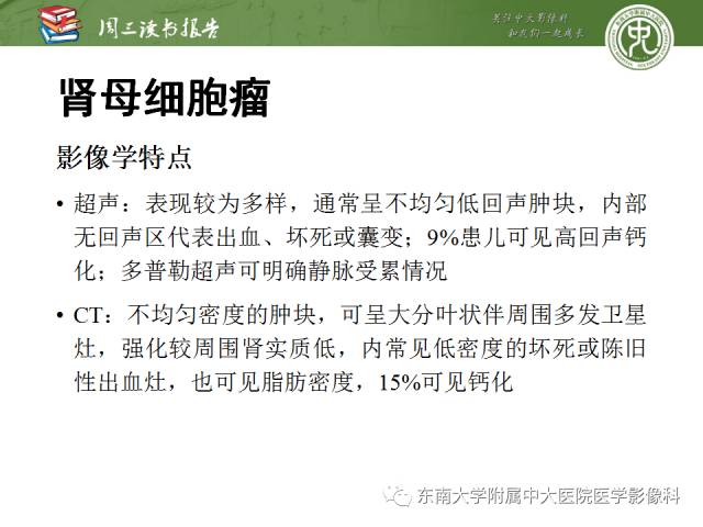 【PPT】儿童肾肿瘤：影像-病理相关性第一部分(0 ~ 10岁)