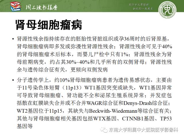 【PPT】儿童肾肿瘤：影像-病理相关性第一部分(0 ~ 10岁)