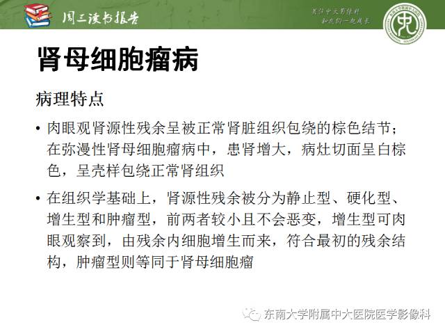 【PPT】儿童肾肿瘤：影像-病理相关性第一部分(0 ~ 10岁)