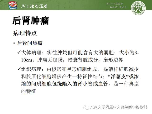【PPT】儿童肾肿瘤：影像-病理相关性第二部分（10 ~ 20岁）