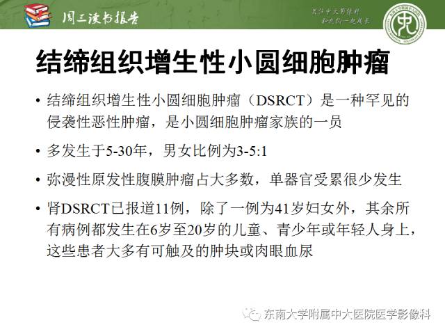 【PPT】儿童肾肿瘤：影像-病理相关性第二部分（10 ~ 20岁）