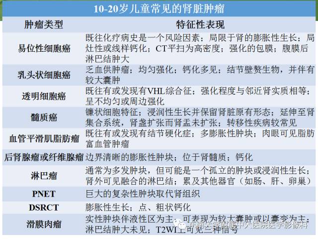 【PPT】儿童肾肿瘤：影像-病理相关性第二部分（10 ~ 20岁）
